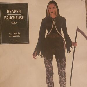 Reaper Costume with Hood and Chain